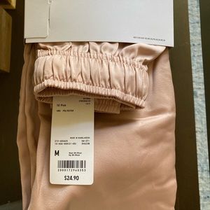 Satin Drape Jogger Pant by Uniqlo / Medium / Light Rose Gold